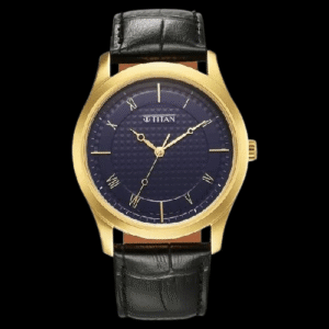 Titan Karishma Blue Dial Analog Leather Strap watch for Men nt1823yl02 Men's Watch