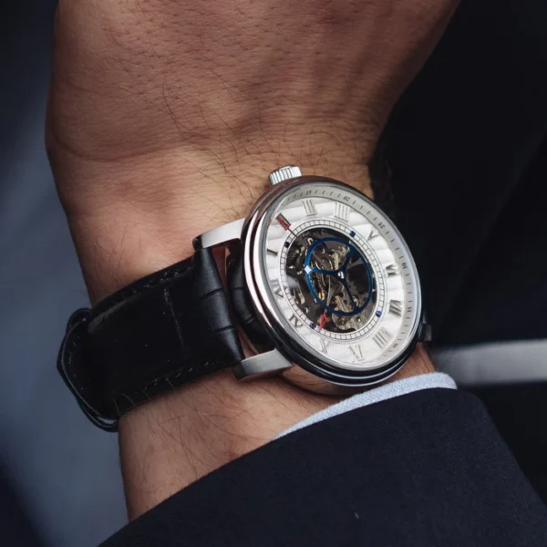EARNSHAW, Cream Grey ES-8096-01,WESTMINSTER MECHANICAL SKELETON - Image 5