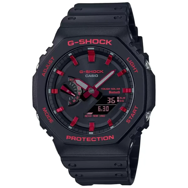 Casio, G1307 G-SHOCK GA-B2100BNR-1ADR - G1307 Black Solar Powered Men's Watch - Image 2