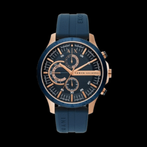 Armani Exchange Chronograph Blue Silicone Watch Ax2440I