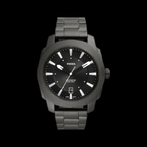 Machine Men Quartz Black Dial Analog Stainless Steel Watch FS5970