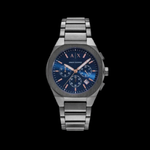 Armani Exchange, Men Quartz Blue Dial Chronograph Stainless Steel Watch AX4182