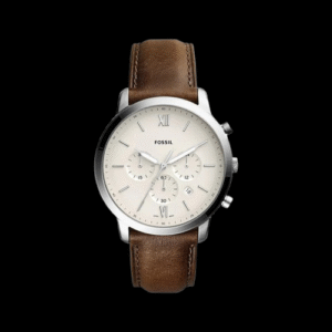 Neutra Men Quartz Cream Dial Chronograph Leather Watch FS5380