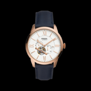 FOSSIL, Townsman Men Automatic White Dial Multi-Function Leather Watch ME3171