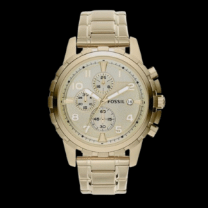 Dean Men Quartz Gold Dial Chronograph Stainless Steel Watch FS4867