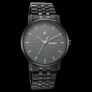 Fastrack Analog Men Urban Camo Dark Grey Dial Black Stainless Steel Watch for Guys - NT3295NM01