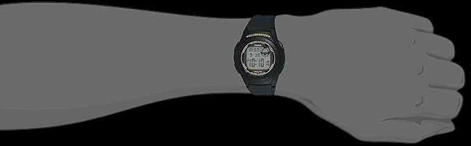 Casio Youth Series Digital Grey Dial Men's Watch - F-200W-9AUDF(D028) - Image 4