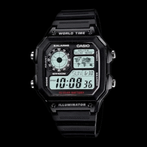 Casio Youth Series Digital Grey Dial Men's Watch - AE-1200WH-1AVDF(D097)