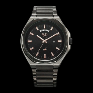 Fastrack Vyb Orion Quartz Analog Black Dial Watch for Men