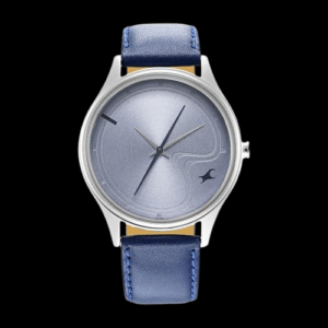 Fastrack Mens Stunners Quartz Analog Blue Dial Leather Strap Watch for Guys-NR3290SL01