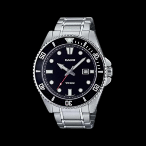 Enticer Men Quartz Black Dial Analog Stainless Steel Watch A2189