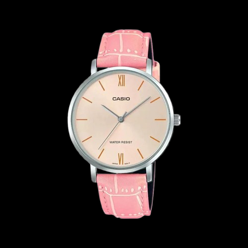 Enticer Women Quartz Rose Gold Dial Analog Leather Watch A1630