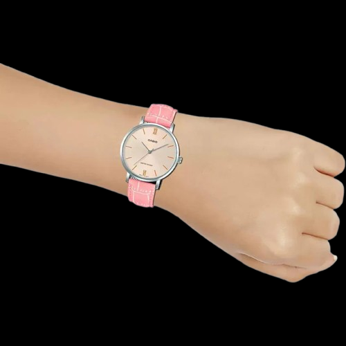 Enticer Women Quartz Rose Gold Dial Analog Leather Watch A1630 - Image 4